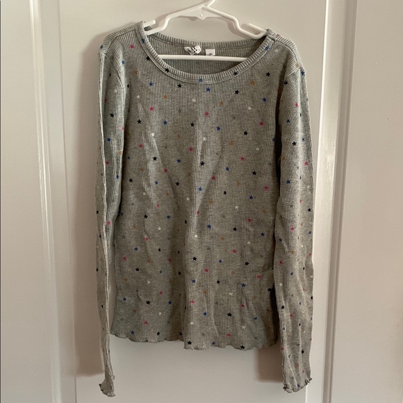 GAP Other - Gap Gray Long Sleeve Top with Star Accents